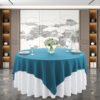 Pure Linen Textured Slub Round Tablecloth