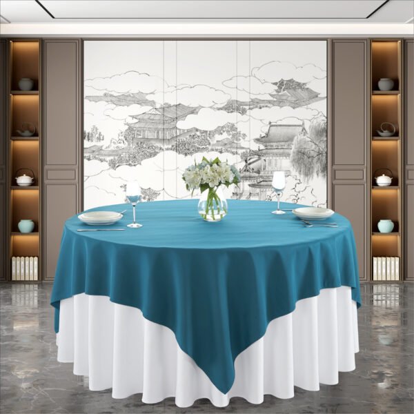 Pure Linen Textured Slub Round Tablecloth