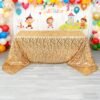 Wave Embroidered Sequin Tablecloth | GeoWeave
