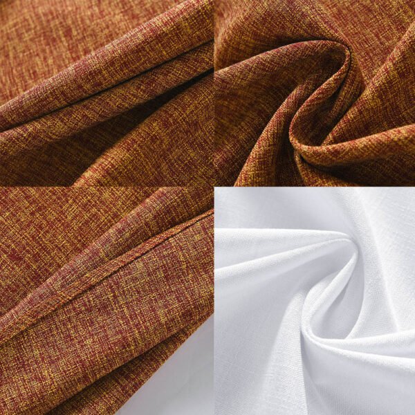 tablecloth (6) Solid Color Cotton-Linen Round Tablecloth | GeoWeave