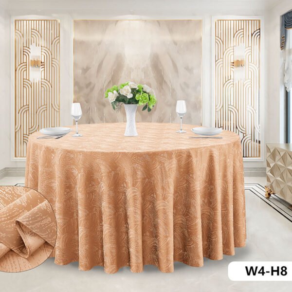 tablecloth (6) Round Jacquard Polyester Tablecloth W4 | GeoWeave