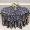 Wave Embroidered Sequin Tablecloth | GeoWeave