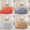 tablecloth (7) Dual-Tone High Precision Jacquard Round Tablecloth | GeoWeave
