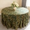 Wave Embroidered Sequin Tablecloth | GeoWeave
