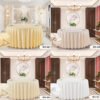 tablecloth (8) Dual-Tone High Precision Jacquard Round Tablecloth | GeoWeave