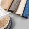 thick cotton ramie placemat (1) Thickened cotton ramie placemat 38cm grey