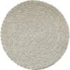 thick cotton ramie placemat (4) Thickened cotton ramie placemat 38cm grey