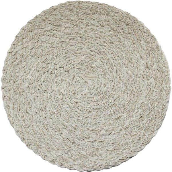 thick cotton ramie placemat (4) Thickened cotton ramie placemat 38cm grey