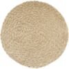 thick cotton ramie placemat (5) Thickened cotton ramie placemat 38cm grey