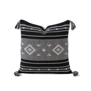 Cotton tufted geometric cushion cover 45x45cm–60x60cm