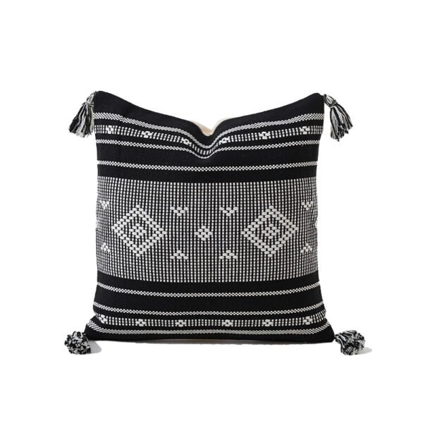 tufted cushion cover (5) Cotton tufted geometric cushion cover 45x45cm–60x60cm