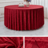 Thick Velvet Round Tablecloth | GeoWeave