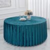Thick Velvet Round Tablecloth | GeoWeave