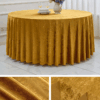 Thick Velvet Round Tablecloth | GeoWeave