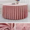 Thick Velvet Round Tablecloth | GeoWeave