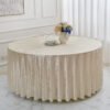 Thick Velvet Round Tablecloth | GeoWeave