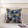 Vintage floral chenille cushion cover 45x45cm