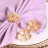 Silver Floral Napkin Ring