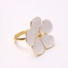 White Flower Napkin Ring Zinc Alloy