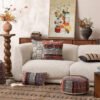 Woven cotton minimalist retro cushion cover 45x45cm