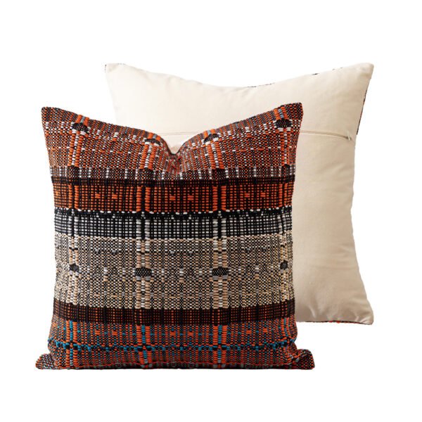 Woven cotton minimalist retro cushion cover 45x45cm