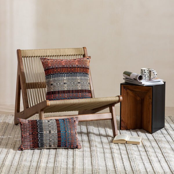 Woven cotton minimalist retro cushion cover 45x45cm