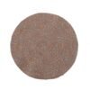 woven round dining mat (2) Colorful woven cotton yarn round placemat 30cm brown