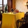 Rectangular Velvet “Ice Flower” Tablecloth | GeoWeave