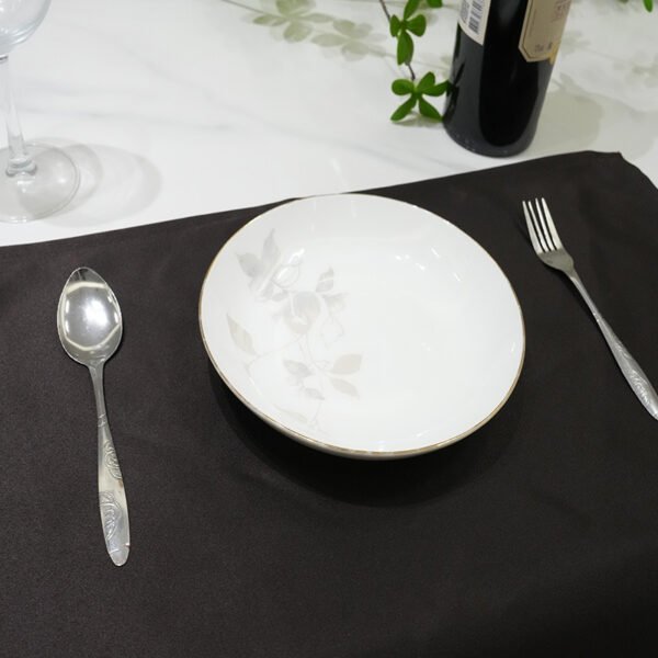 主图_04 Black Polyester Napkin | GeoWeave
