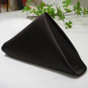 Black Polyester Napkin | GeoWeave