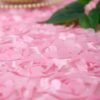 3D Rosette Rose Satin Tablecloth for Wedding and Event Decoration