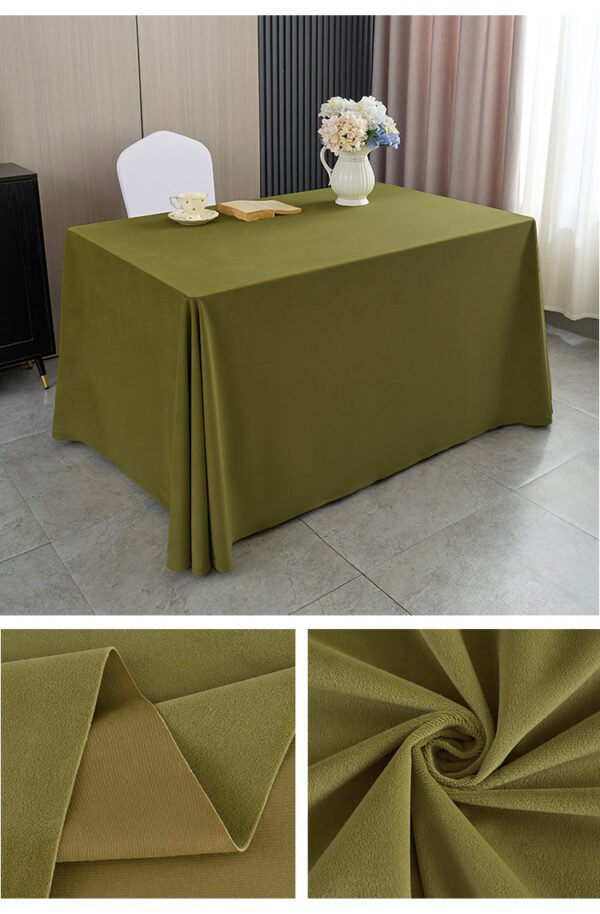 Burgundy Velvet Heavy Tablecloth