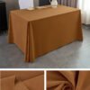 Burgundy Velvet Heavy Tablecloth