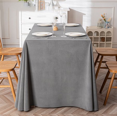 velet tablecloth (3) 280GSM Velvet Polyester Banquet Tablecloth – Luxury Hotel Linen