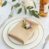 100% Cotton Champagne Sateen Napkins