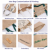 custom jute tote bag