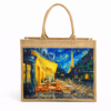 custom jute tote bag