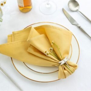 100% Cotton Champagne Sateen Napkins