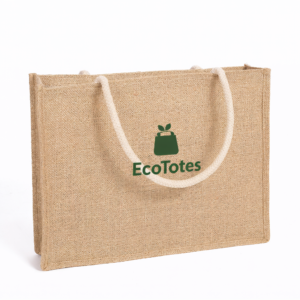 custom jute shopping bag