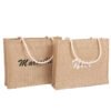 custom jute shopping bag