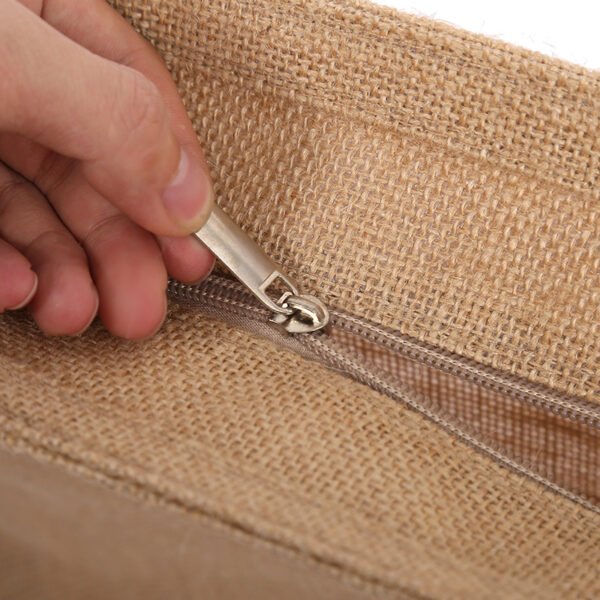 custom jute shopping bag