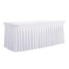 Conference rectangular table skirt black