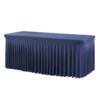 Conference rectangular table skirt black
