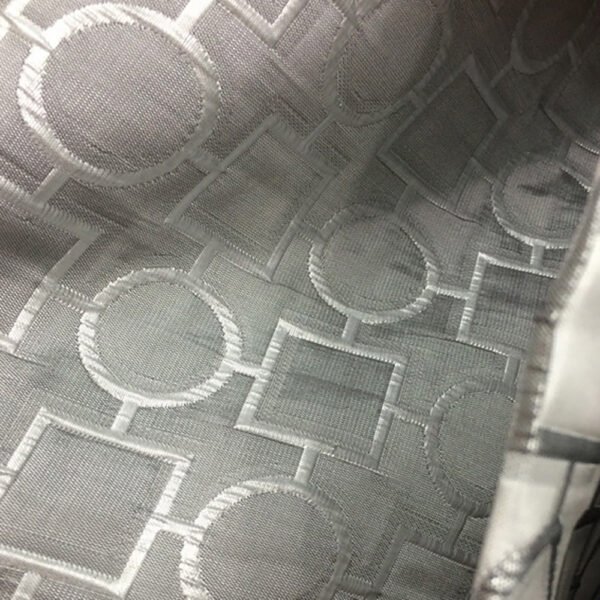 Black Geometric Jacquard Tablecloth Modern Style | TC-B036
