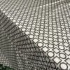 Black Geometric Jacquard Tablecloth Modern Style | TC-B036