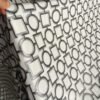 Black Geometric Jacquard Tablecloth Modern Style | TC-B036