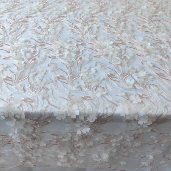 blue embroidered tablecloth (2) Light Beige Floral Embroidered Custom Tablecloth for Wedding Events – ESW008