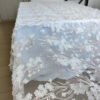 blue embroidered tablecloth (3) Light Beige Floral Embroidered Custom Tablecloth for Wedding Events – ESW008