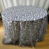 blue embroidered tablecloth (4) Blue Vine Embroidered Tulle Tablecloth for New Chinese Style Banquets – ER058