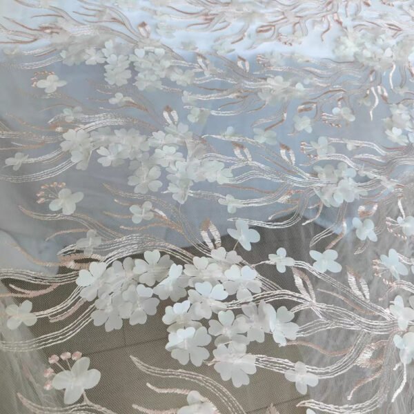 blue embroidered tablecloth (5) Light Beige Floral Embroidered Custom Tablecloth for Wedding Events – ESW008